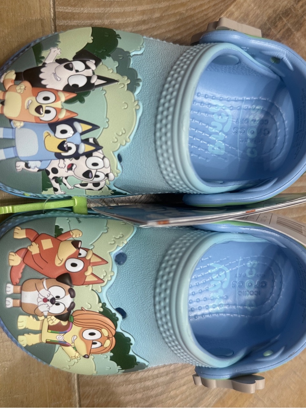 CROCS Bluey Multi Color Light Blue Kids Clogs
